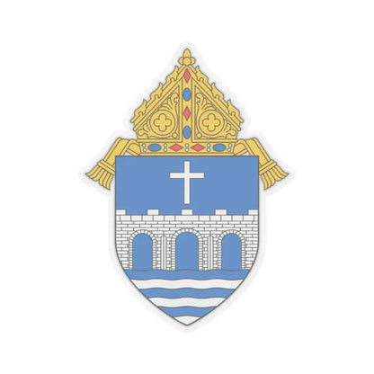 Diocese of Bridgeport - STICKER Vinyl Kiss-Cut Decal 2 Inch Transparent - The Sticker Space