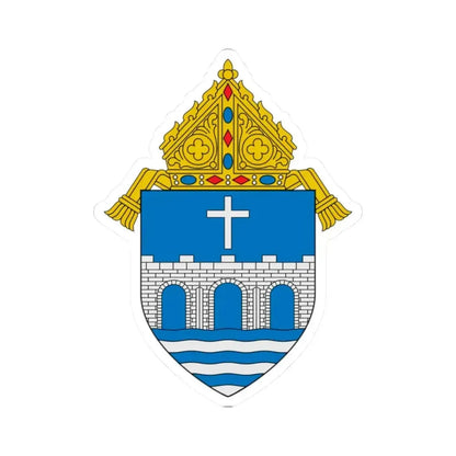 Diocese of Bridgeport - STICKER Vinyl Kiss-Cut Decal 2 Inch White - The Sticker Space