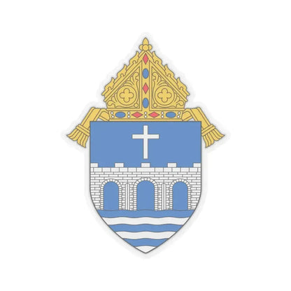 Diocese of Bridgeport - STICKER Vinyl Kiss-Cut Decal 3 Inch Transparent - The Sticker Space