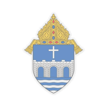 Diocese of Bridgeport - STICKER Vinyl Kiss-Cut Decal 4 Inch Transparent - The Sticker Space