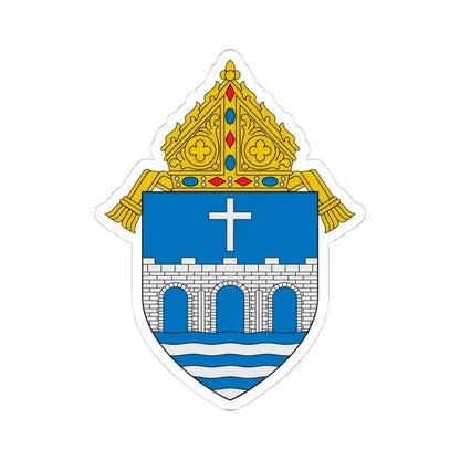 Diocese of Bridgeport - STICKER Vinyl Kiss-Cut Decal 4 Inch White - The Sticker Space