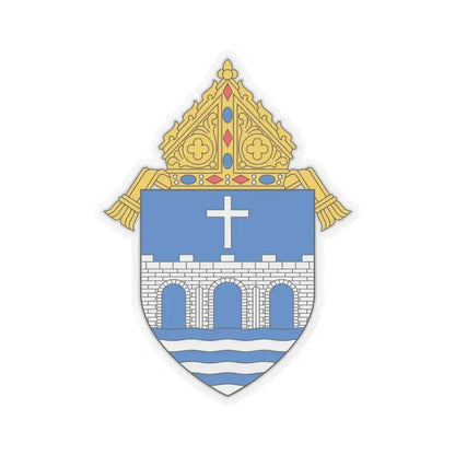 Diocese of Bridgeport - STICKER Vinyl Kiss-Cut Decal 6 Inch Transparent - The Sticker Space