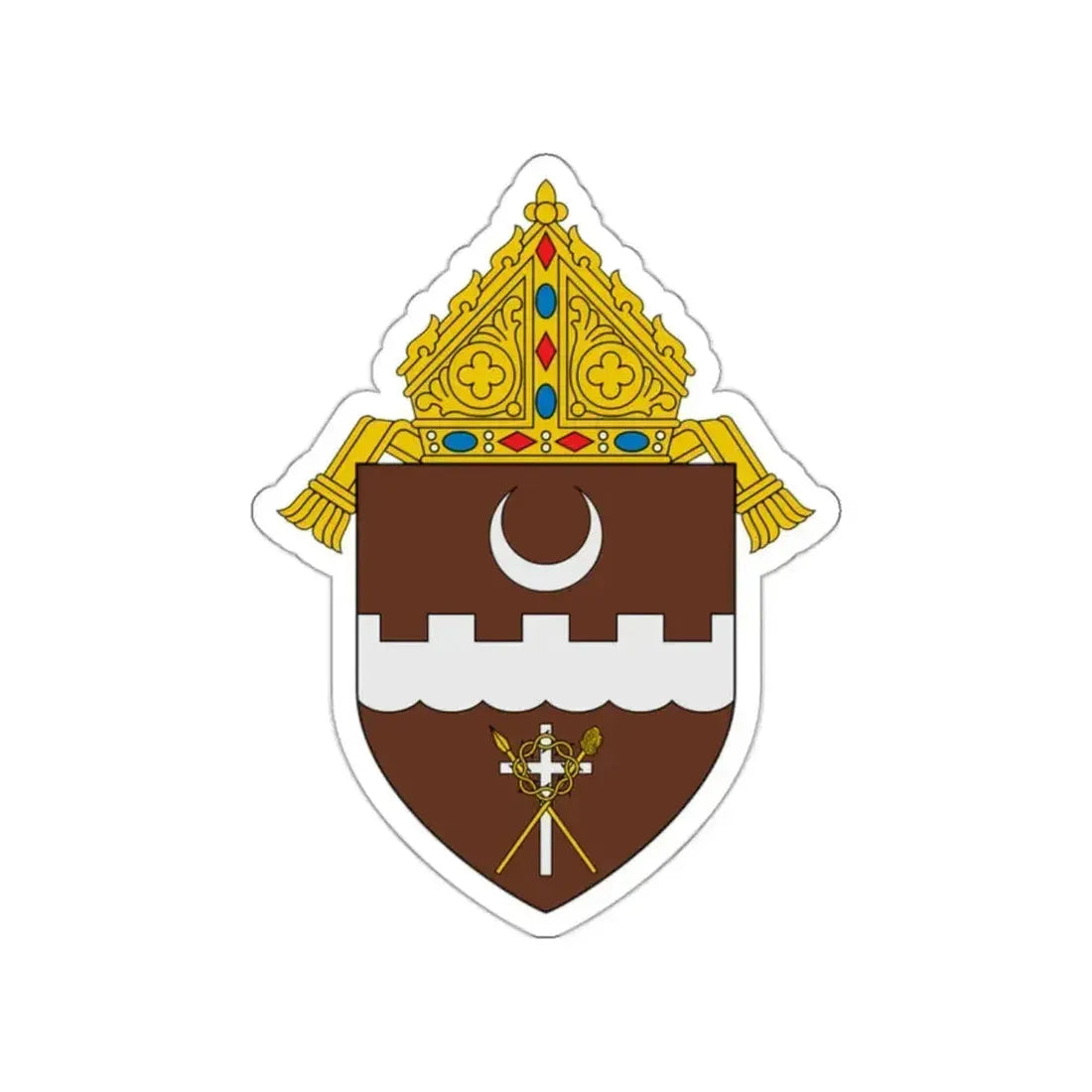 Diocese of Brownsville 2 - STICKER Vinyl Die-Cut Decal White Die-Cut 2 Inch - The Sticker Space