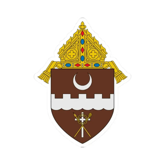 Diocese of Brownsville 2 - STICKER Vinyl Kiss-Cut Decal 2 Inch White - The Sticker Space