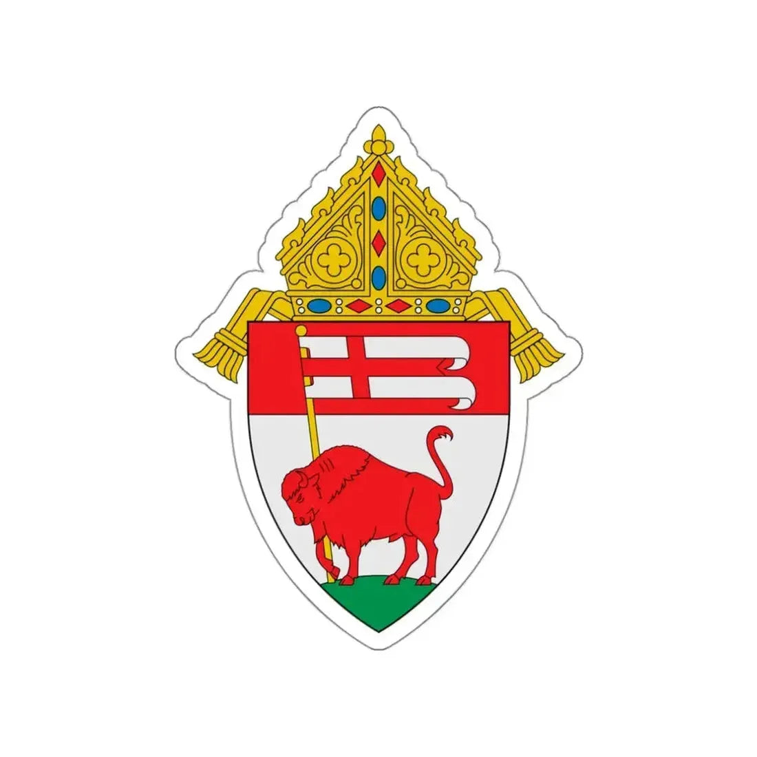 Diocese of Buffalo - STICKER Vinyl Die-Cut Decal White Die-Cut 3 Inch - The Sticker Space