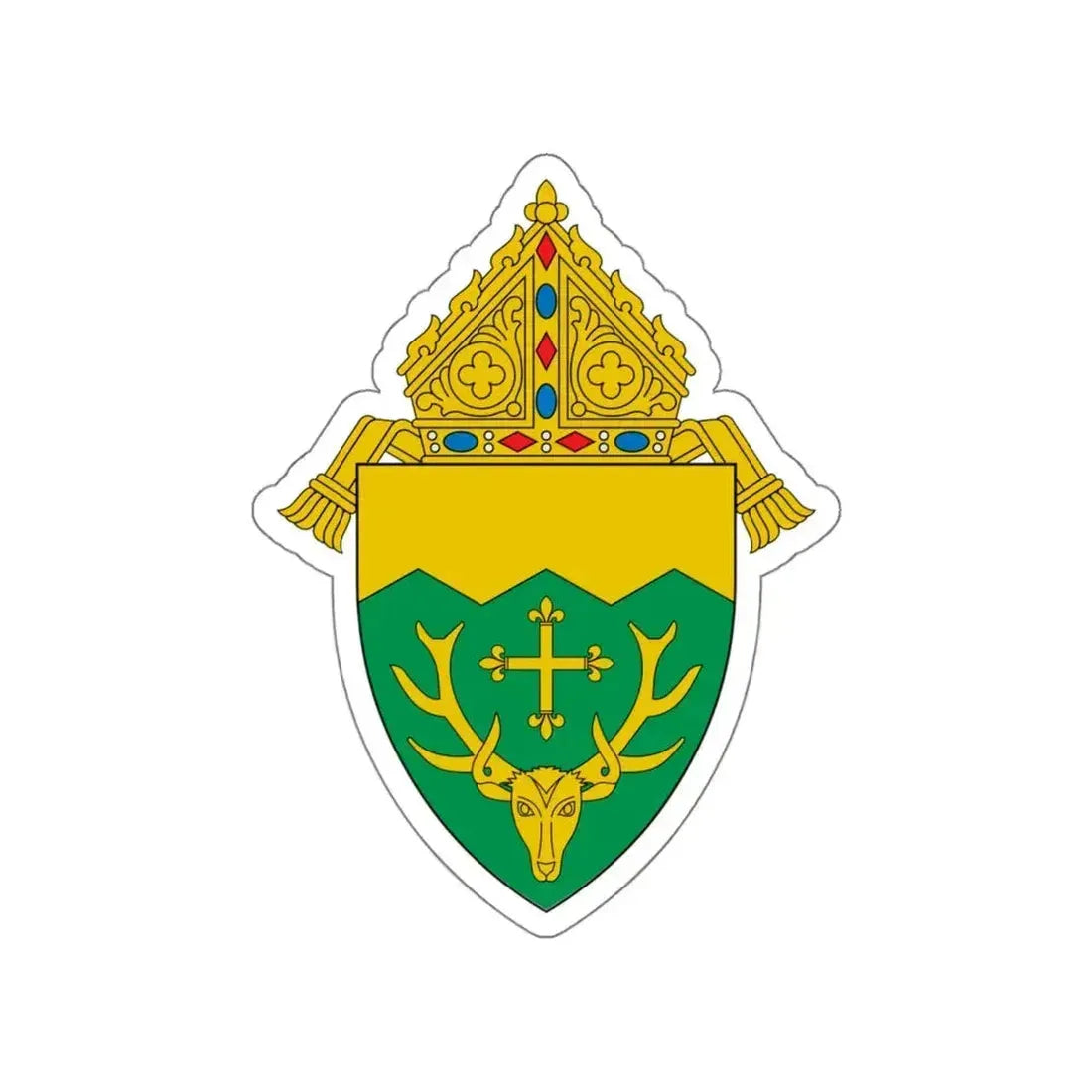 Diocese of Burlington - STICKER Vinyl Die-Cut Decal White Die-Cut 6 Inch - The Sticker Space