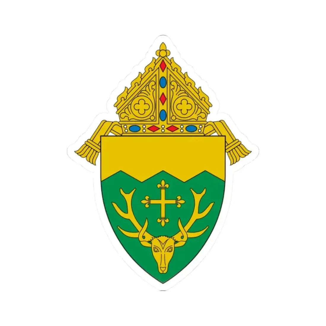 Diocese of Burlington - STICKER Vinyl Kiss-Cut Decal 2 Inch White - The Sticker Space