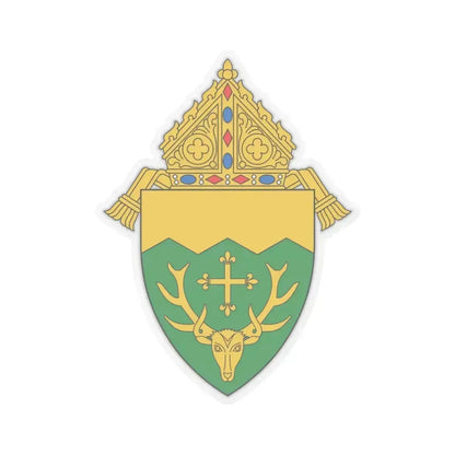 Diocese of Burlington - STICKER Vinyl Kiss-Cut Decal 6 Inch Transparent - The Sticker Space