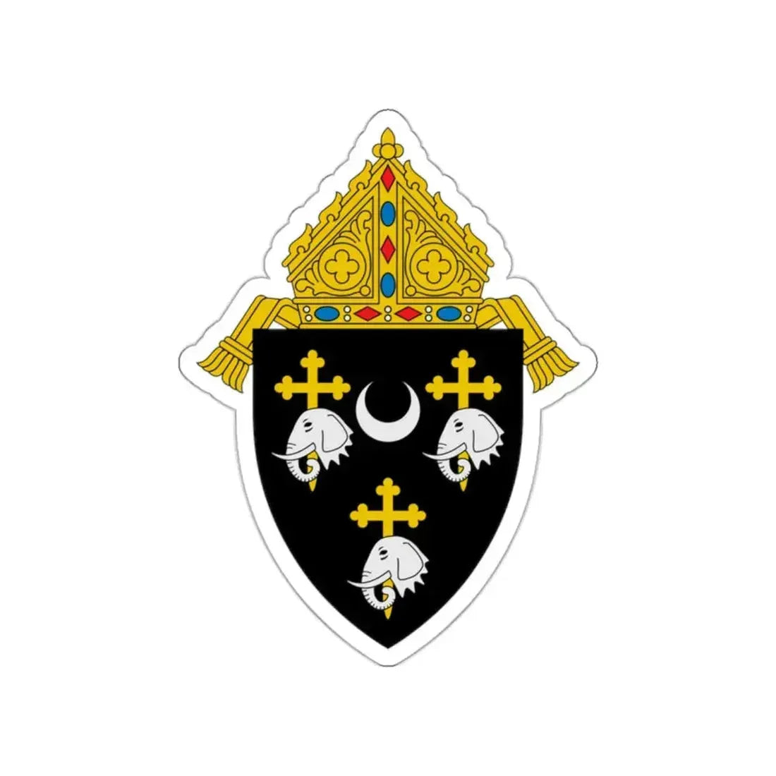 Diocese of Camden - STICKER Vinyl Die-Cut Decal White Die-Cut 2 Inch - The Sticker Space
