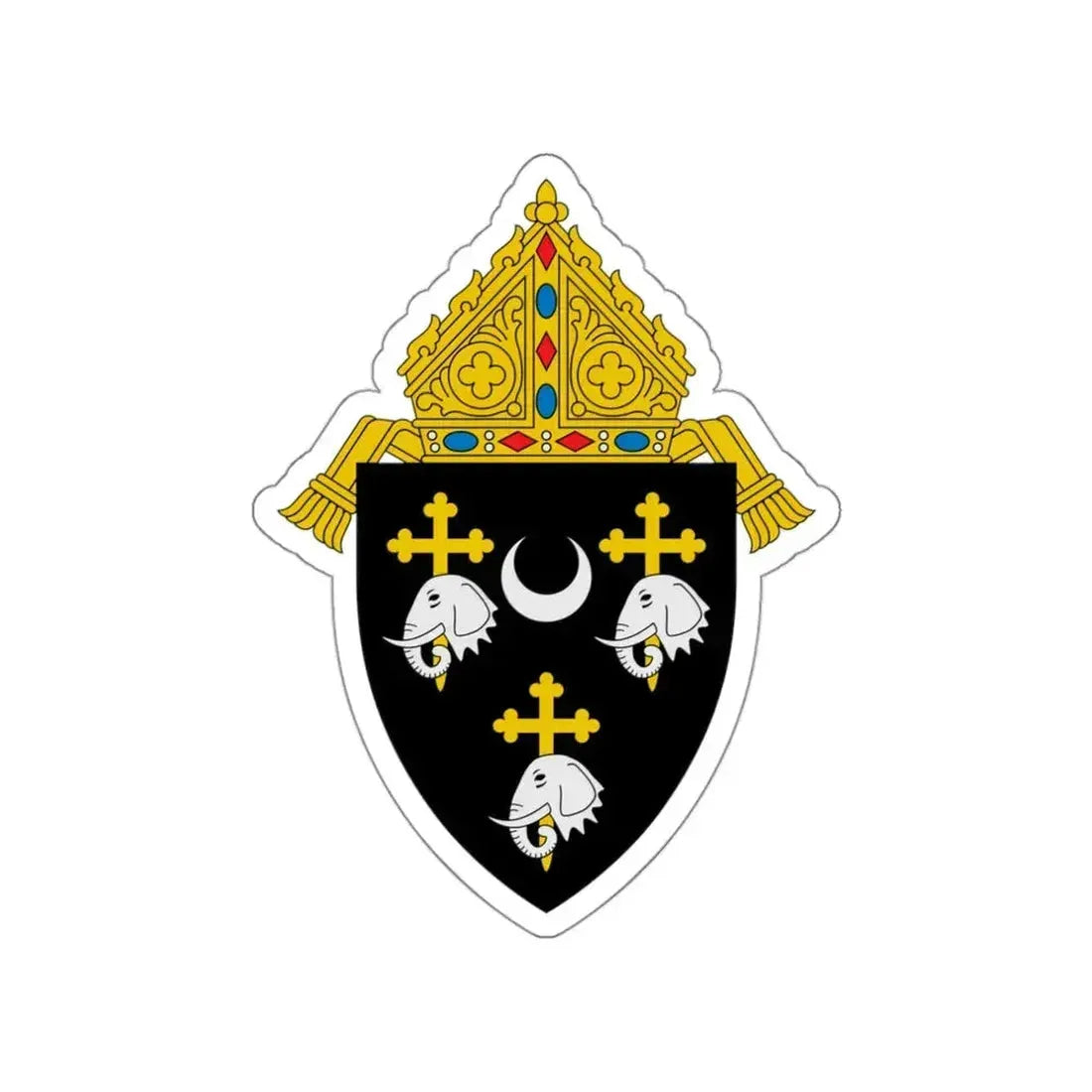 Diocese of Camden - STICKER Vinyl Die-Cut Decal White Die-Cut 3 Inch - The Sticker Space