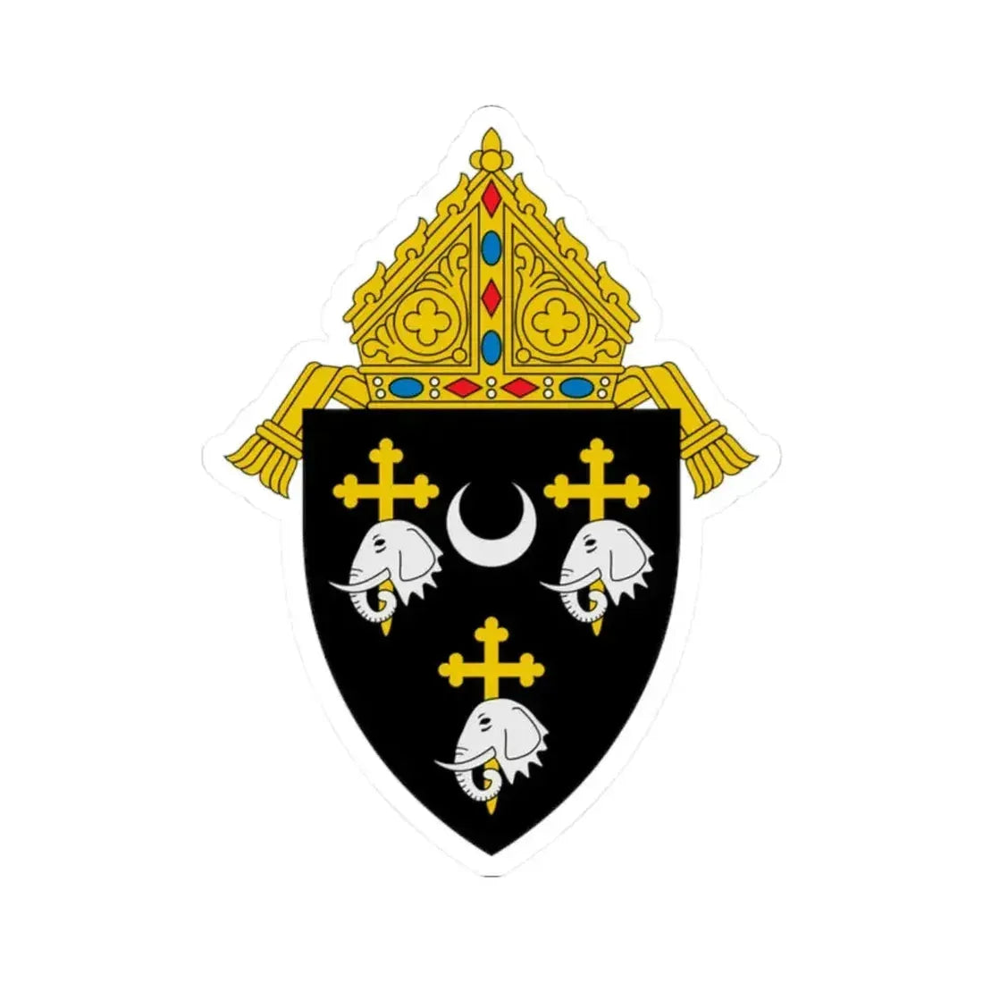 Diocese of Camden - STICKER Vinyl Kiss-Cut Decal 2 Inch White - The Sticker Space