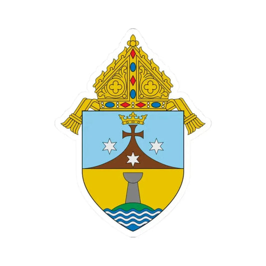 Diocese of Chalan Kanoa - STICKER Vinyl Kiss-Cut Decal 2 Inch White - The Sticker Space