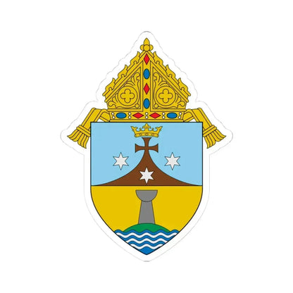 Diocese of Chalan Kanoa - STICKER Vinyl Kiss-Cut Decal 3 Inch White - The Sticker Space