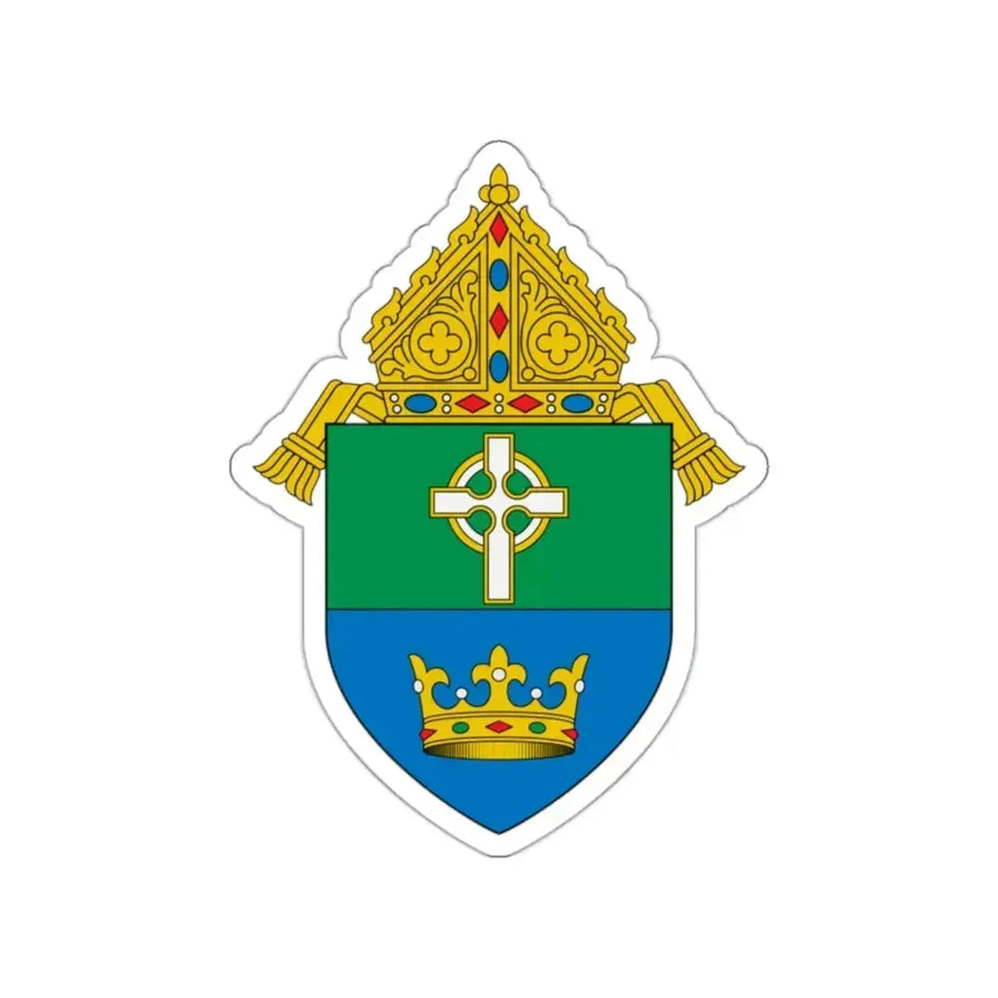 Diocese of Charlotte - STICKER Vinyl Die-Cut Decal White Die-Cut 2 Inch - The Sticker Space
