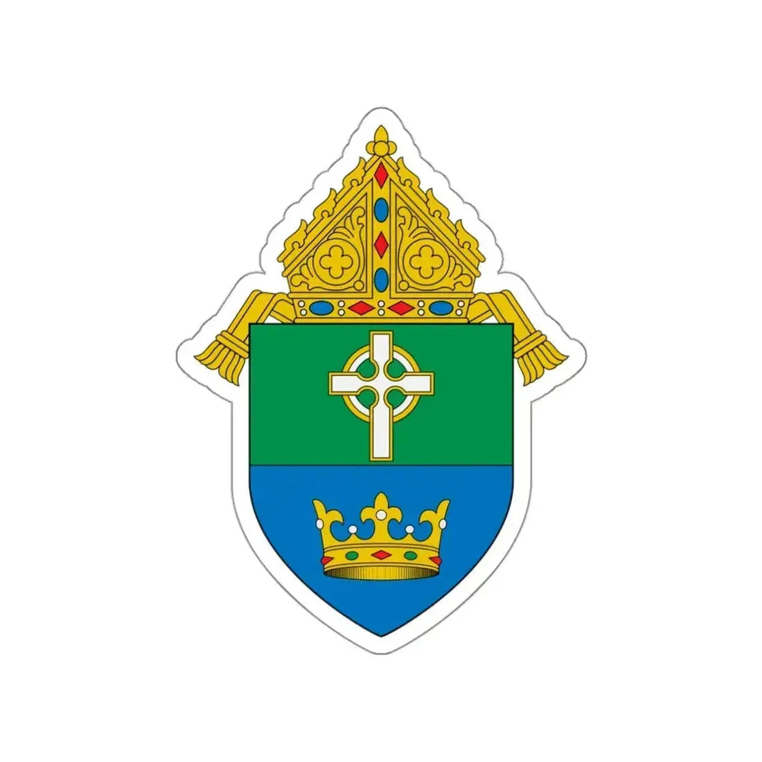Diocese of Charlotte - STICKER Vinyl Die-Cut Decal White Die-Cut 3 Inch - The Sticker Space