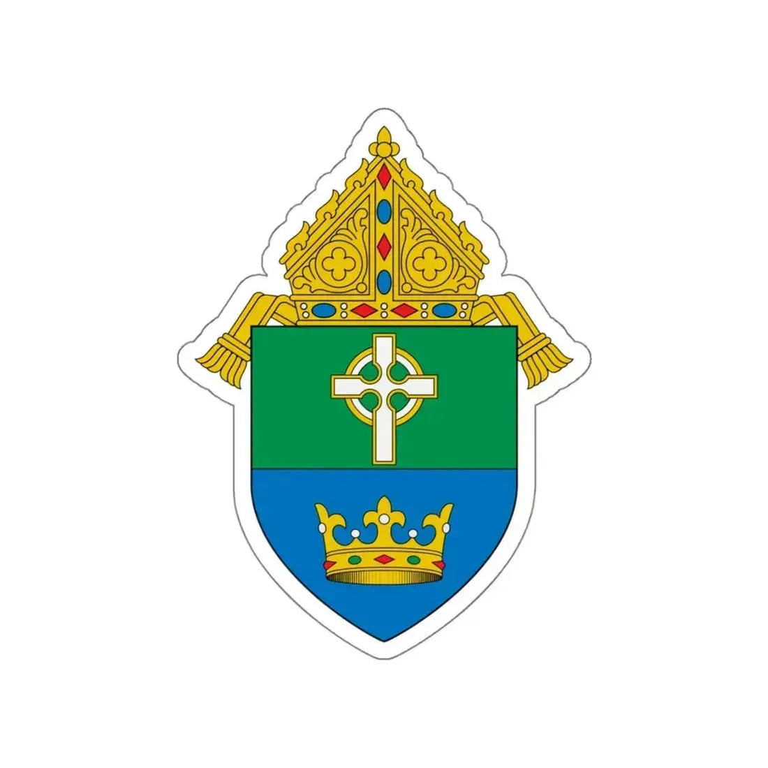 Diocese of Charlotte - STICKER Vinyl Die-Cut Decal White Die-Cut 6 Inch - The Sticker Space