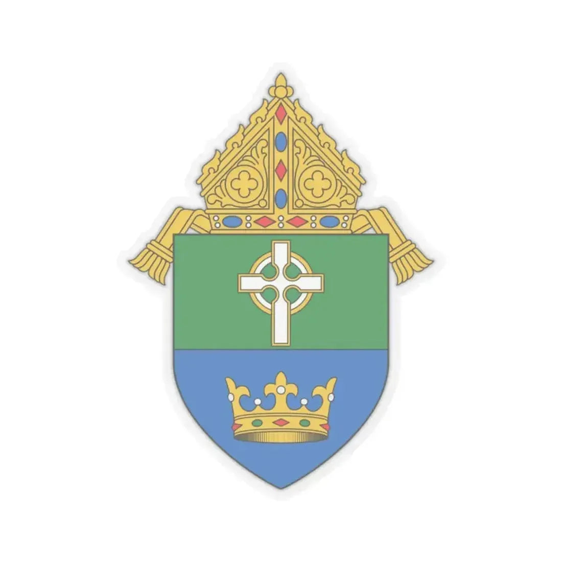 Diocese of Charlotte - STICKER Vinyl Kiss-Cut Decal 2 Inch Transparent - The Sticker Space