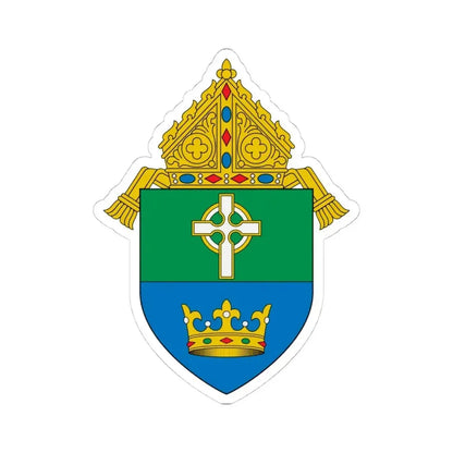 Diocese of Charlotte - STICKER Vinyl Kiss-Cut Decal 4 Inch White - The Sticker Space