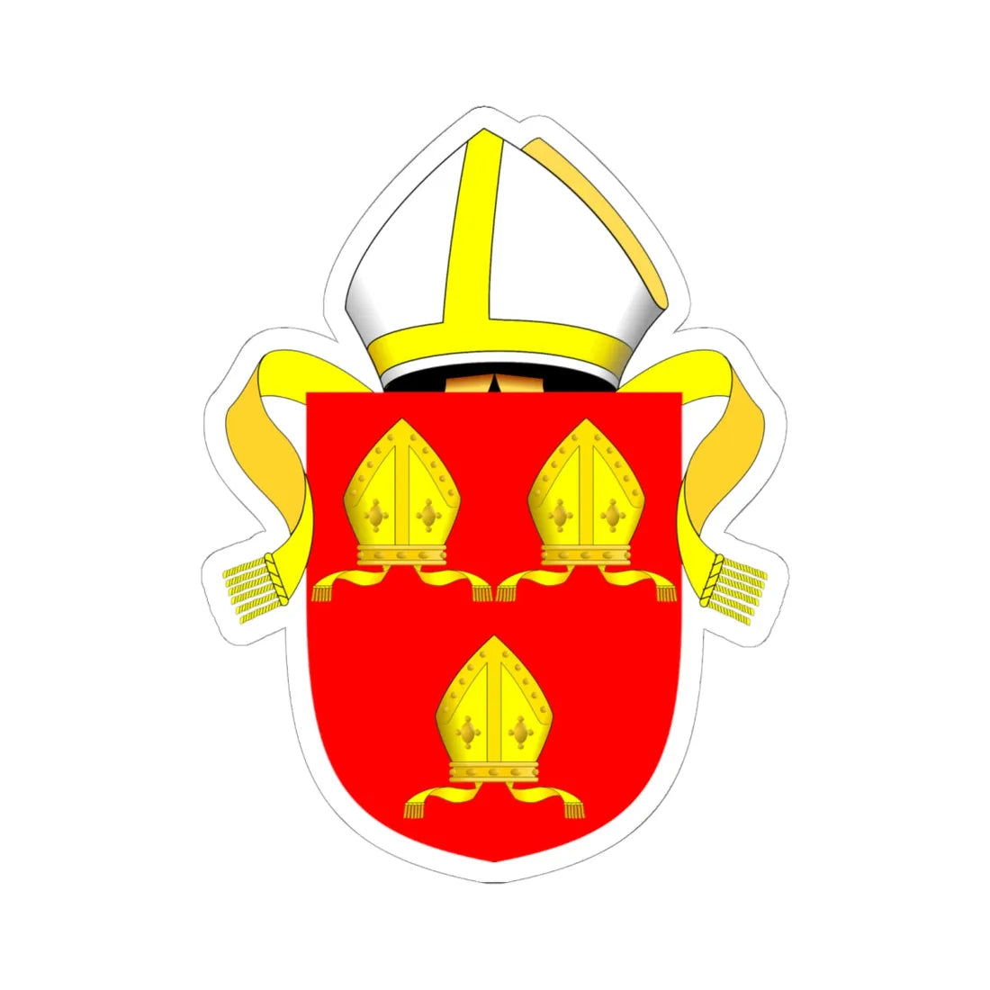 Diocese of Chester arms (England) (Coat of Arms) STICKER Vinyl Kiss-Cut Decal - The Sticker Space
