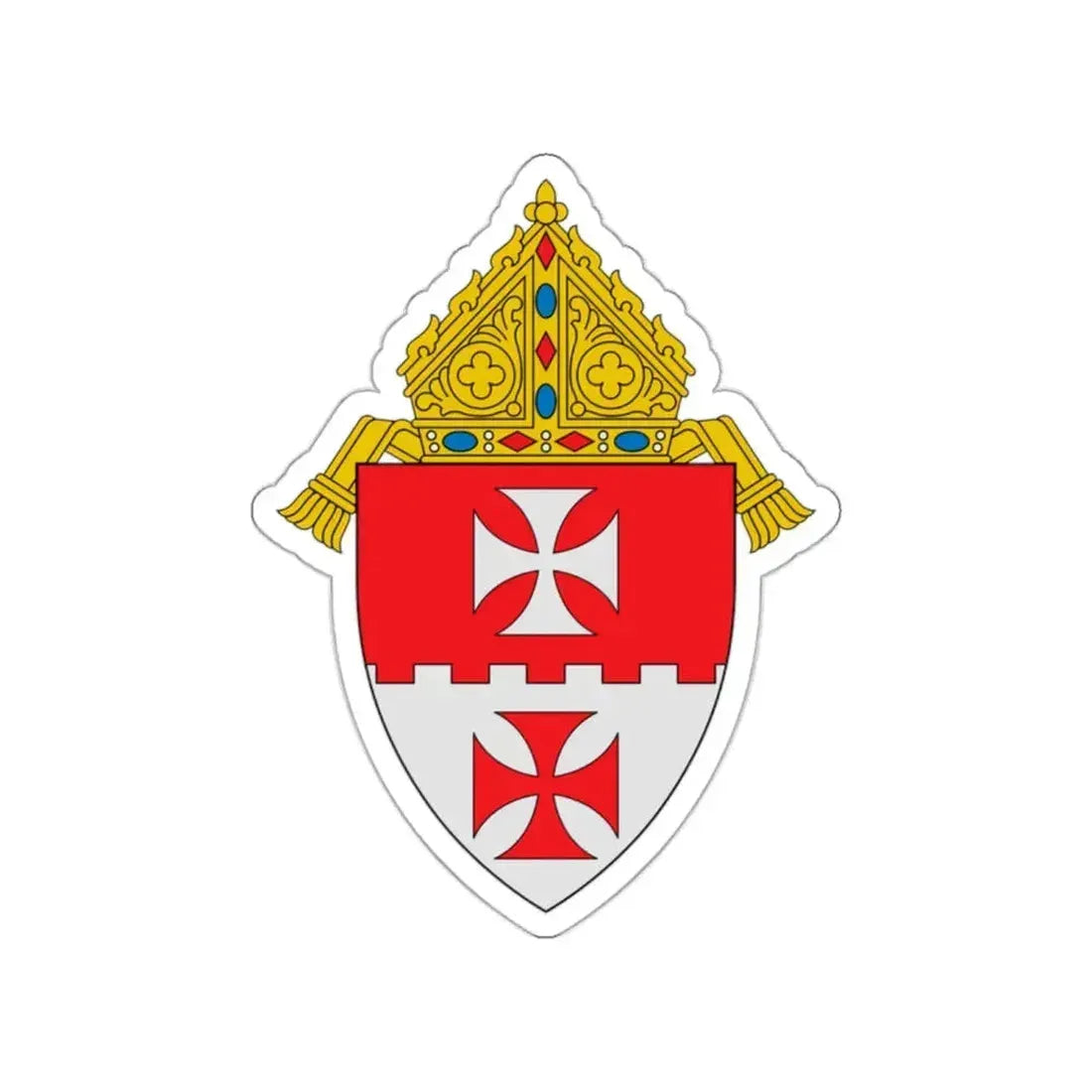 Diocese of Cheyenne - STICKER Vinyl Die-Cut Decal White Die-Cut 2 Inch - The Sticker Space