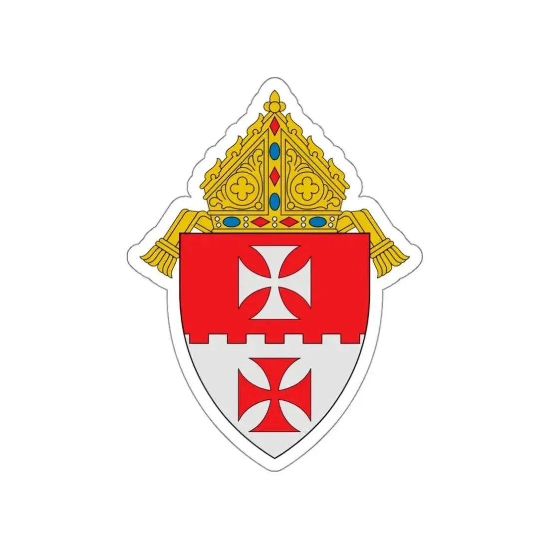 Diocese of Cheyenne - STICKER Vinyl Die-Cut Decal White Die-Cut 3 Inch - The Sticker Space