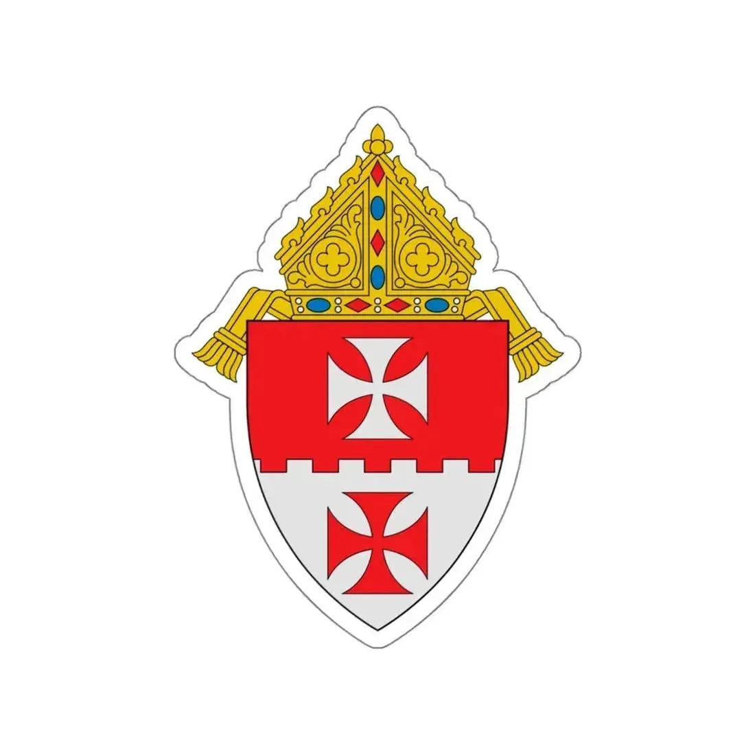 Diocese of Cheyenne - STICKER Vinyl Die-Cut Decal White Die-Cut 5 Inch - The Sticker Space