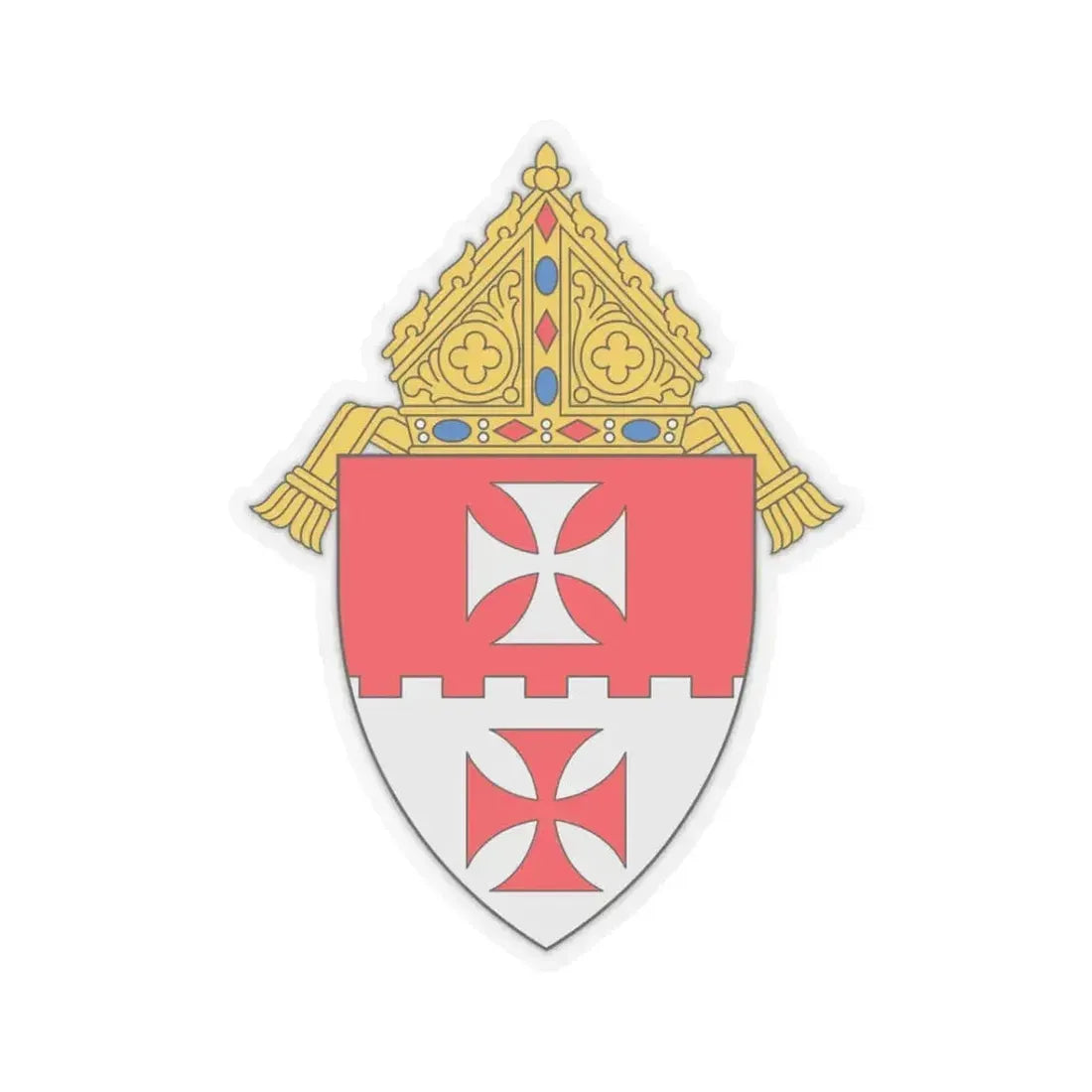 Diocese of Cheyenne - STICKER Vinyl Kiss-Cut Decal 3 Inch Transparent - The Sticker Space