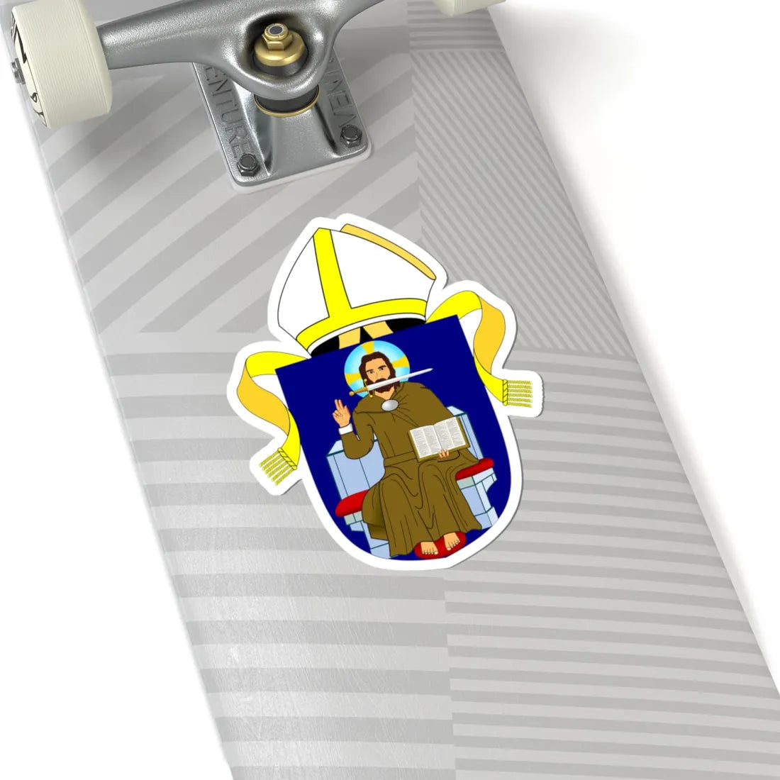 Diocese of Chichester arms (England) (Coat of Arms) STICKER Vinyl Kiss-Cut Decal - The Sticker Space