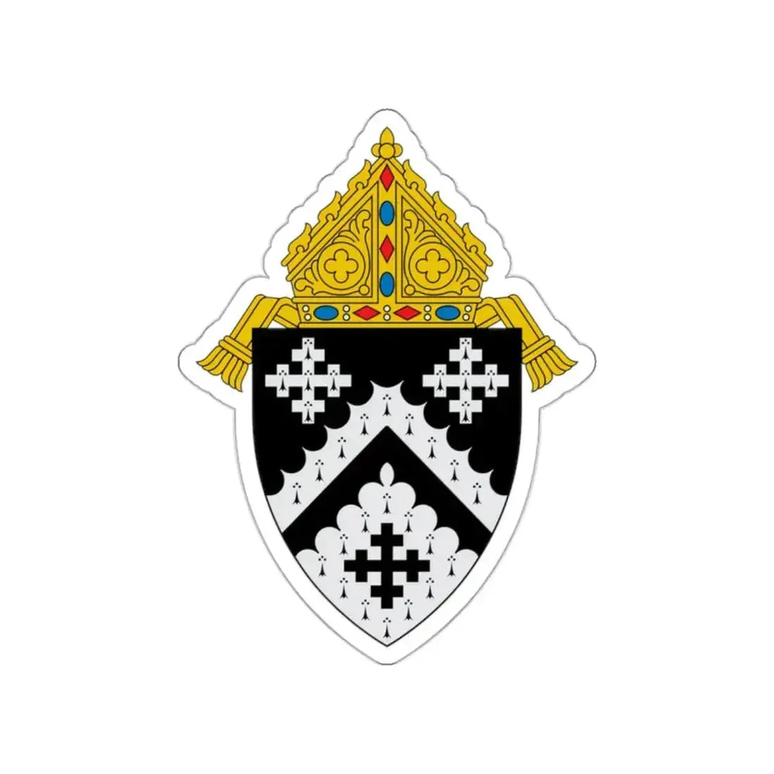 Diocese of Cleveland - STICKER Vinyl Die-Cut Decal White Die-Cut 2 Inch - The Sticker Space