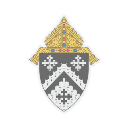 Diocese of Cleveland - STICKER Vinyl Kiss-Cut Decal 2 Inch Transparent - The Sticker Space
