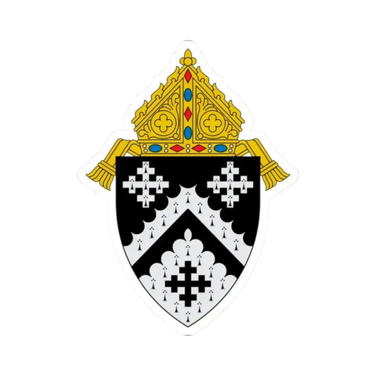 Diocese of Cleveland - STICKER Vinyl Kiss-Cut Decal 2 Inch White - The Sticker Space