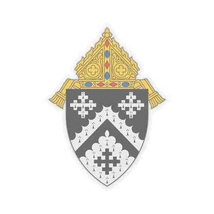 Diocese of Cleveland - STICKER Vinyl Kiss-Cut Decal 3 Inch Transparent - The Sticker Space