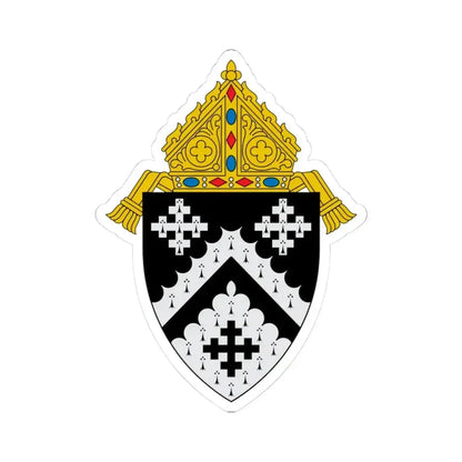 Diocese of Cleveland - STICKER Vinyl Kiss-Cut Decal 3 Inch White - The Sticker Space