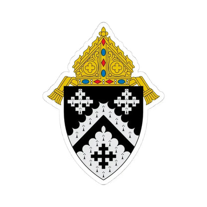 Diocese of Cleveland - STICKER Vinyl Kiss-Cut Decal 4 Inch White - The Sticker Space