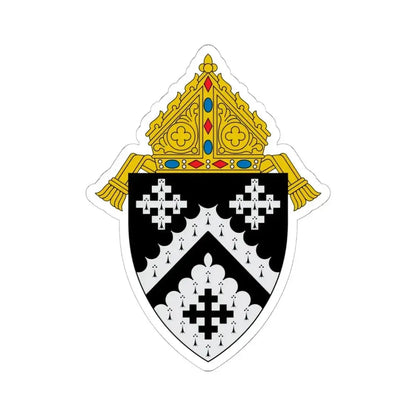 Diocese of Cleveland - STICKER Vinyl Kiss-Cut Decal 6 Inch White - The Sticker Space
