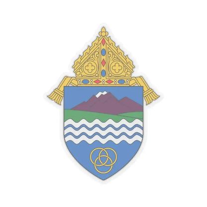 Diocese of Colorado Springs - STICKER Vinyl Kiss-Cut Decal 2 Inch Transparent - The Sticker Space