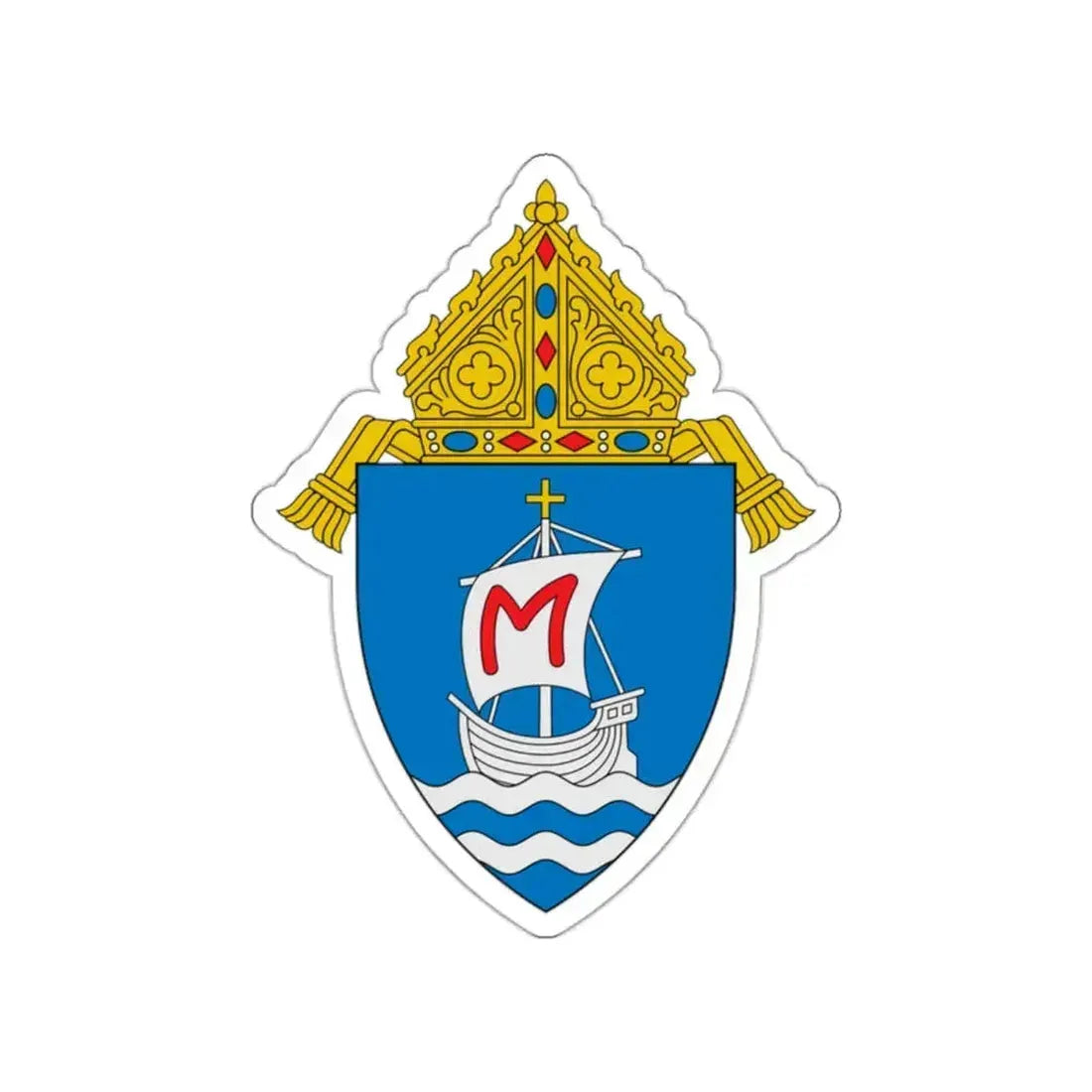Diocese of Columbus - STICKER Vinyl Die-Cut Decal White Die-Cut 2 Inch - The Sticker Space