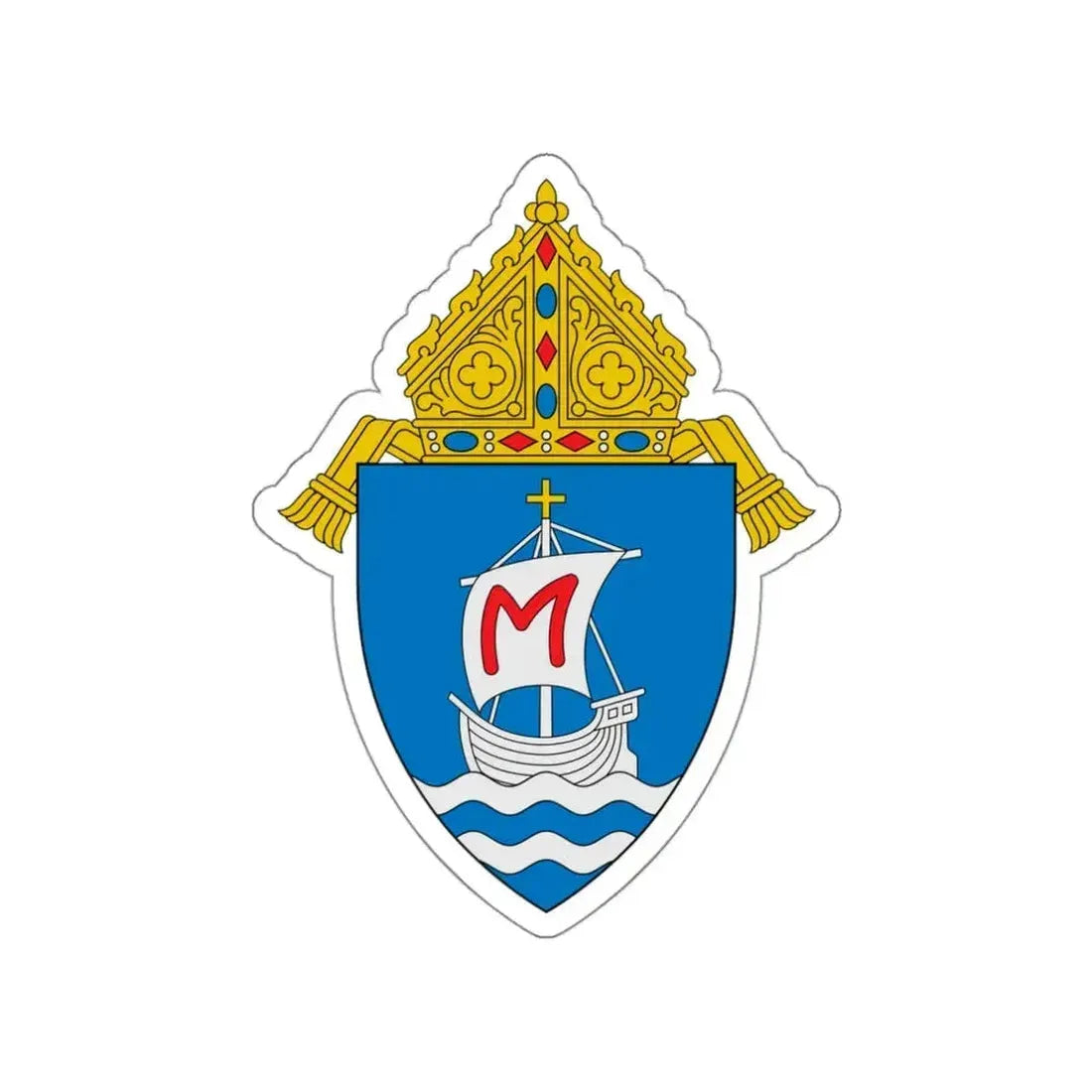 Diocese of Columbus - STICKER Vinyl Die-Cut Decal White Die-Cut 3 Inch - The Sticker Space