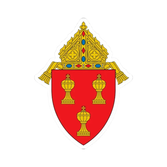 Diocese of Corpus Christi - STICKER Vinyl Kiss-Cut Decal 2 Inch White - The Sticker Space