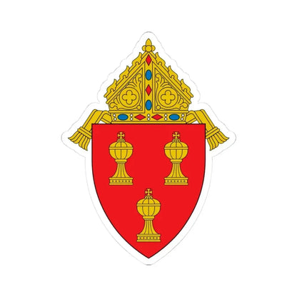 Diocese of Corpus Christi - STICKER Vinyl Kiss-Cut Decal 3 Inch White - The Sticker Space