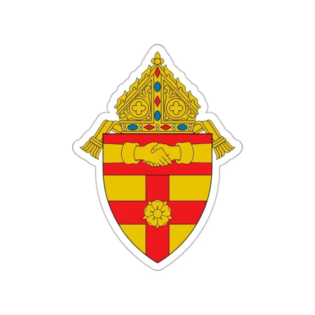 Diocese of Covington 1915-1960 - STICKER Vinyl Die-Cut Decal White Die-Cut 2 Inch - The Sticker Space