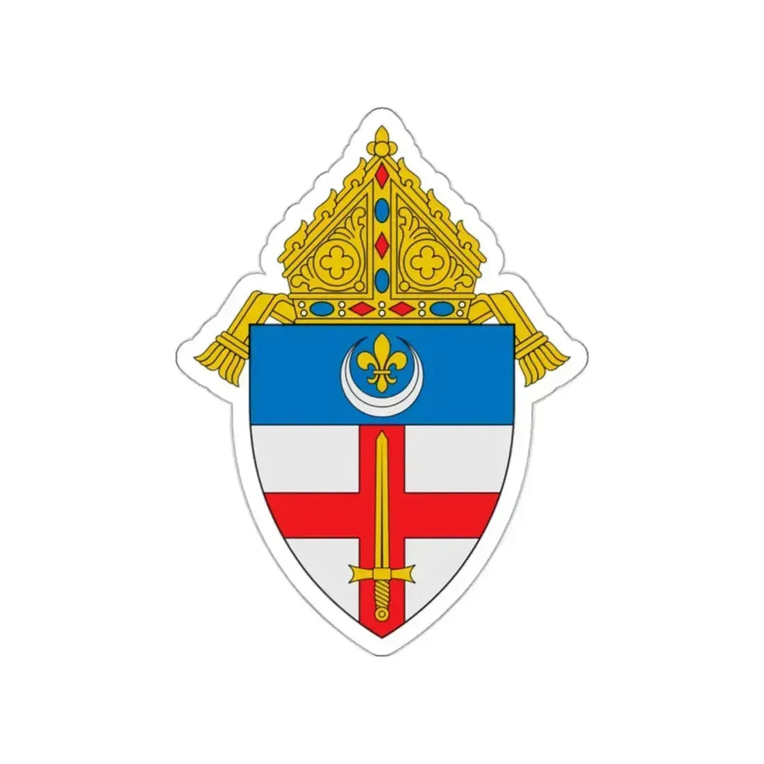 Diocese of Covington - STICKER Vinyl Die-Cut Decal White Die-Cut 2 Inch - The Sticker Space