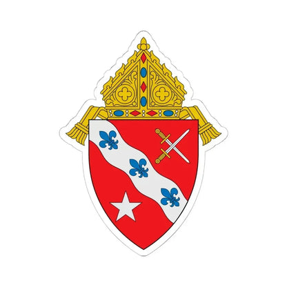 Diocese of Dallas - STICKER Vinyl Kiss-Cut Decal 6 Inch White - The Sticker Space