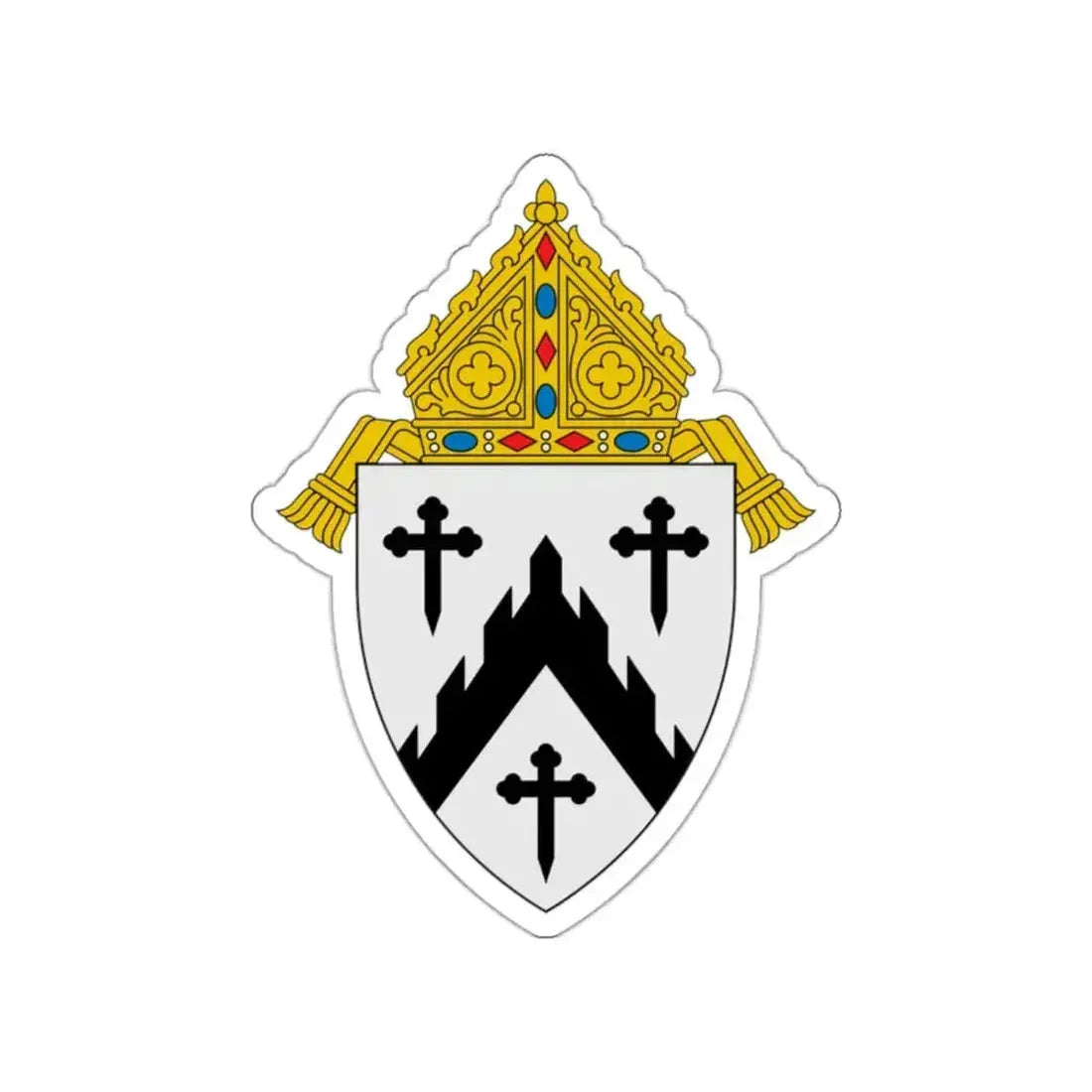 Diocese of Davenport - STICKER Vinyl Die-Cut Decal - The Sticker Space