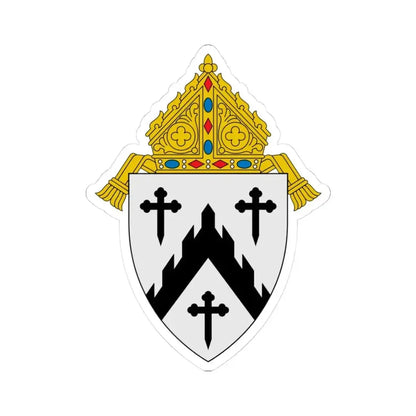 Diocese of Davenport - STICKER Vinyl Kiss-Cut Decal 3 Inch White - The Sticker Space