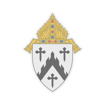 Diocese of Davenport - STICKER Vinyl Kiss-Cut Decal 4 Inch Transparent - The Sticker Space