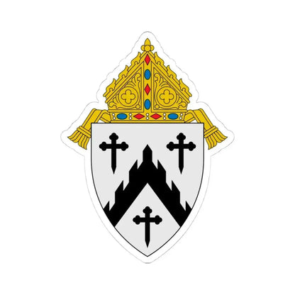 Diocese of Davenport - STICKER Vinyl Kiss-Cut Decal 4 Inch White - The Sticker Space
