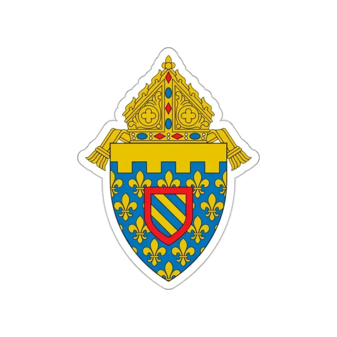 Diocese of Des Moines 2 - STICKER Vinyl Die-Cut Decal White Die-Cut 2 Inch - The Sticker Space