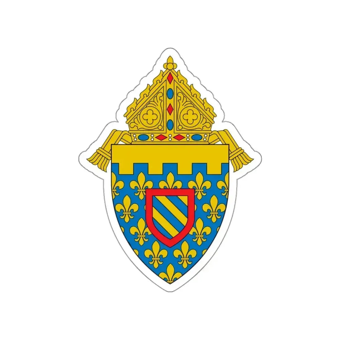 Diocese of Des Moines 2 - STICKER Vinyl Die-Cut Decal White Die-Cut 3 Inch - The Sticker Space