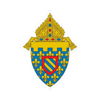 Diocese of Des Moines 2 - STICKER Vinyl Kiss-Cut Decal 2 Inch White - The Sticker Space